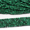 Genuine Malachite Faceted Beads 2mm 3mm 4mm 15''