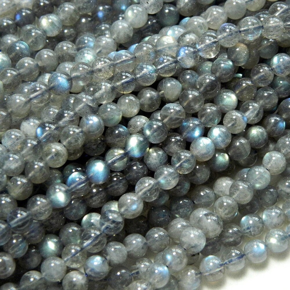 Genuine Labradorite Beads 4mm 6mm 8mm 10mm 15''
