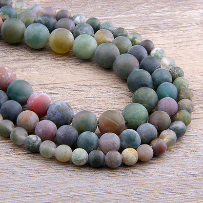 Fancy Agate Matte Beads 6mm 8mm 10mm 12mm 15''