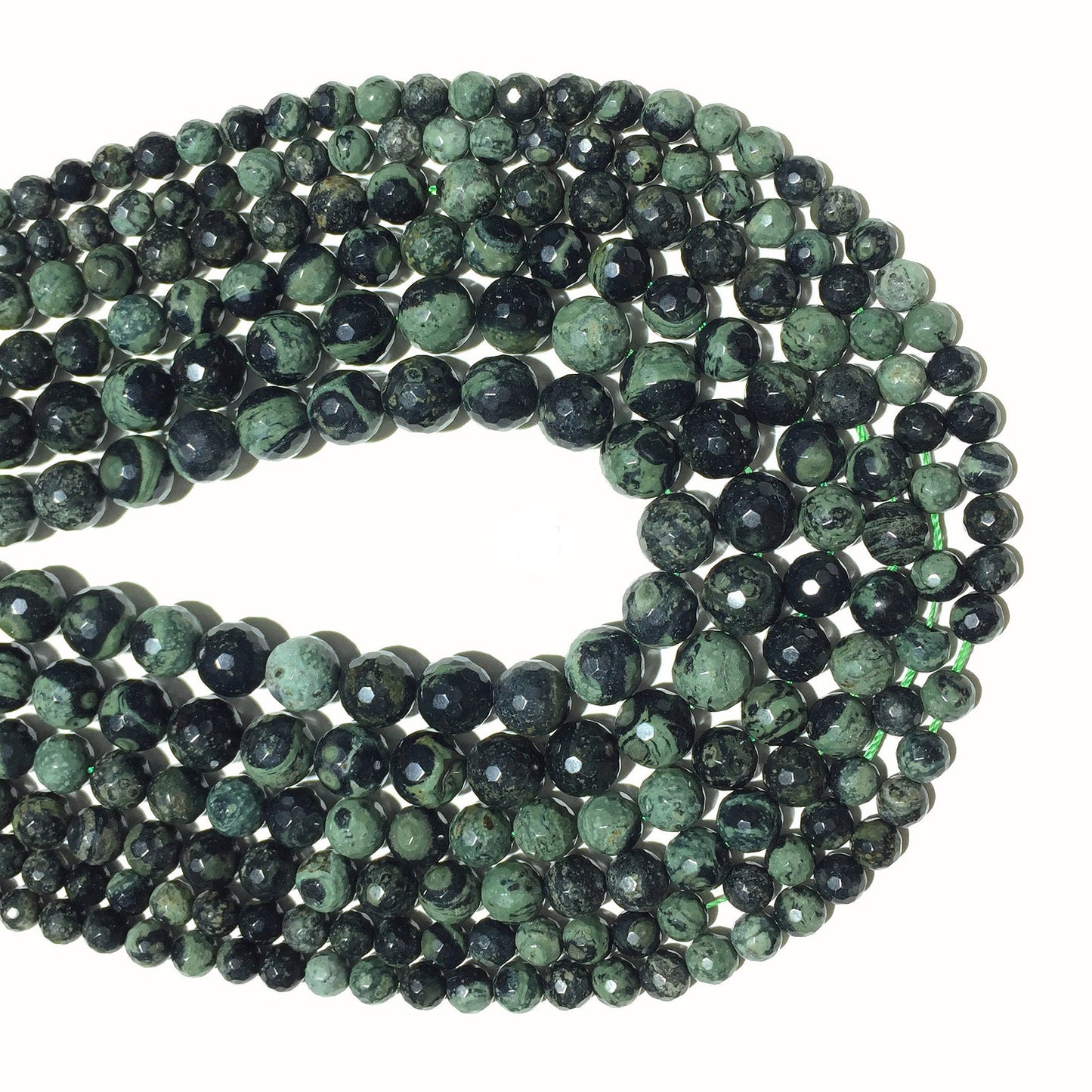 Kambaba Jasper Faceted Beads 6mm 8mm 10mm 15''