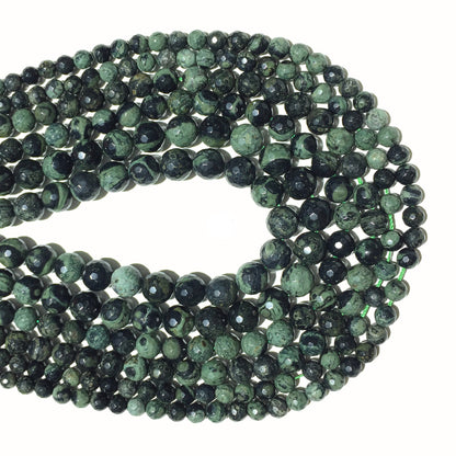 Kambaba Jasper Faceted Beads 6mm 8mm 10mm 15''