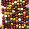 Mookaite Jasper Faceted Beads  4mm 6mm 8mm 10mm 12mm 15''