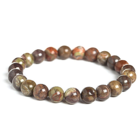 Bracelet en agate forêt tropicale 8''