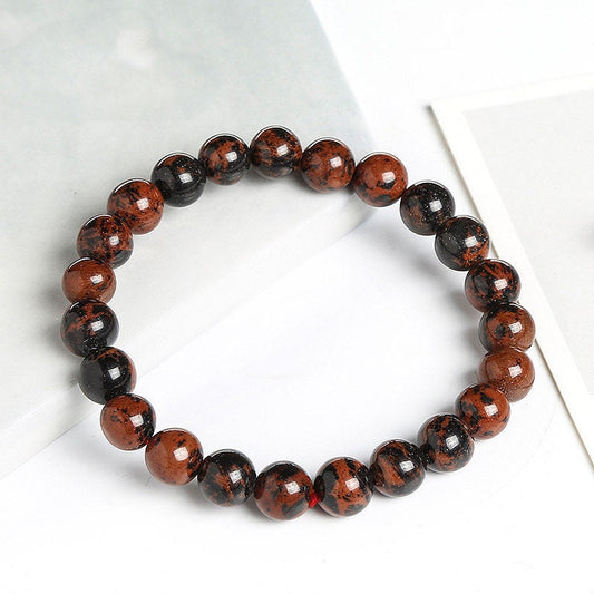 Brown Mahogany Obsidian Bracelet 8''
