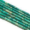 4x13mm Impression Jasper Tube Beads 15''