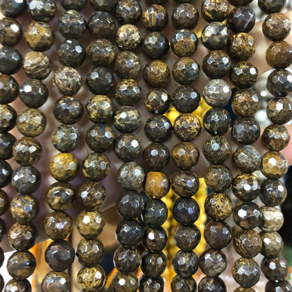 Bronzite Faceted Beads 4mm 6mm 8mm 10mm 12mm