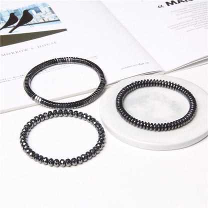Bracelet en pierre d'hématite 6 mm 8''