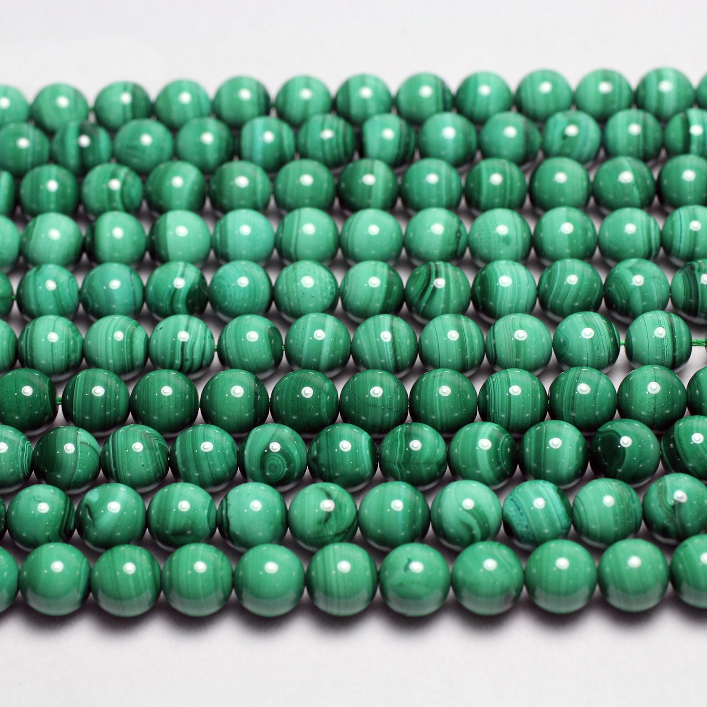 Genuine Light Malachite Stone Beads 4mm 6mm 8mm 10mm 12mm 15''