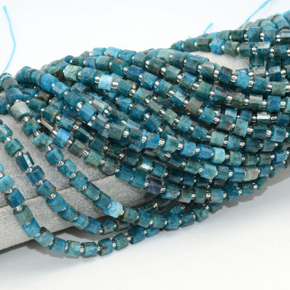 Apatite Rondelle Faceted Beads 6-8mm 9-10mm 15''