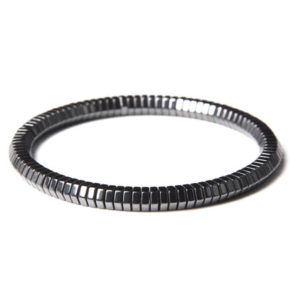 Bracelet en pierre d'hématite 6 mm 8''