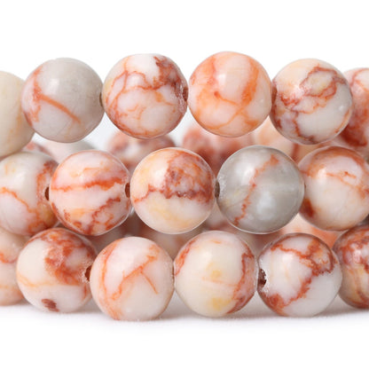 Red Silk Jasper Beads 4mm 6mm 8mm 10mm 15''