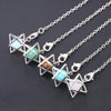 Merkaba Pendulum Stone Pendulums Chains Reiki Quartz Pendant Chains 7''