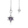 Merkaba Pendulum Stone Pendulums Chains Reiki Quartz Pendant Chains 7''
