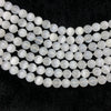 A+ White Selenite Beads 6mm 8mm 10mm 15''