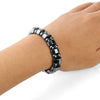 Magnetic Hematite Stone Bracelet Bangles 7''