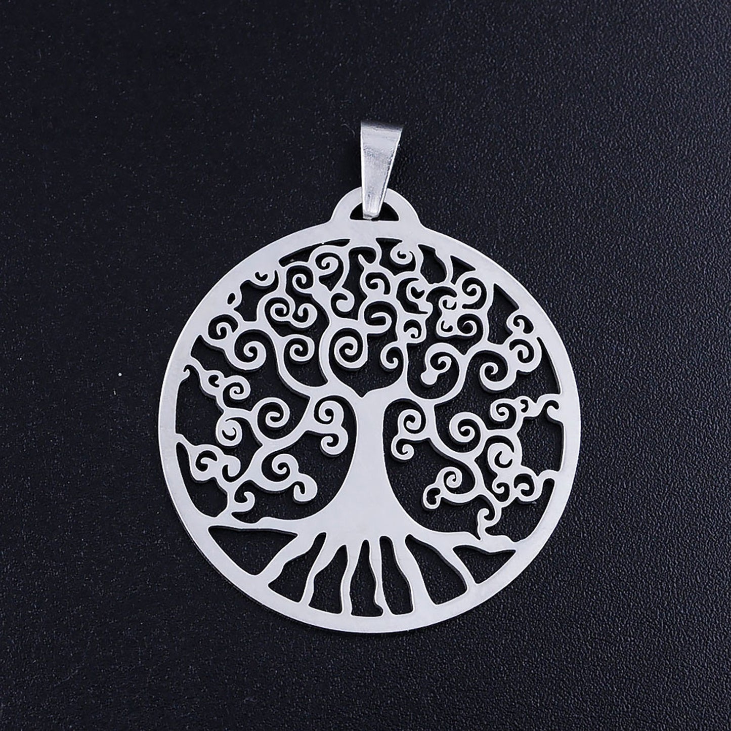 Tree of Life Pendants Charms Stainless Steel Pendant For Jewelry Making 30x37mm 5pcs