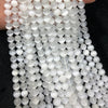 A+ White Selenite Beads 6mm 8mm 10mm 15''