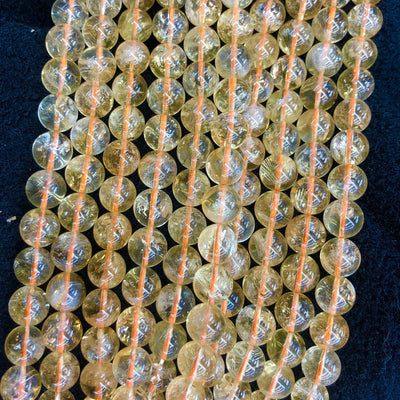 Genuine Citrine Stone Beads Crystal Quartz Beads 4mm 6mm 8mm 10mm 15''