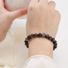 Silver Obsidian Bracelet 8''