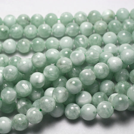 Green Angelite Beads 4mm 6mm 8mm 10mm 12mm 15''