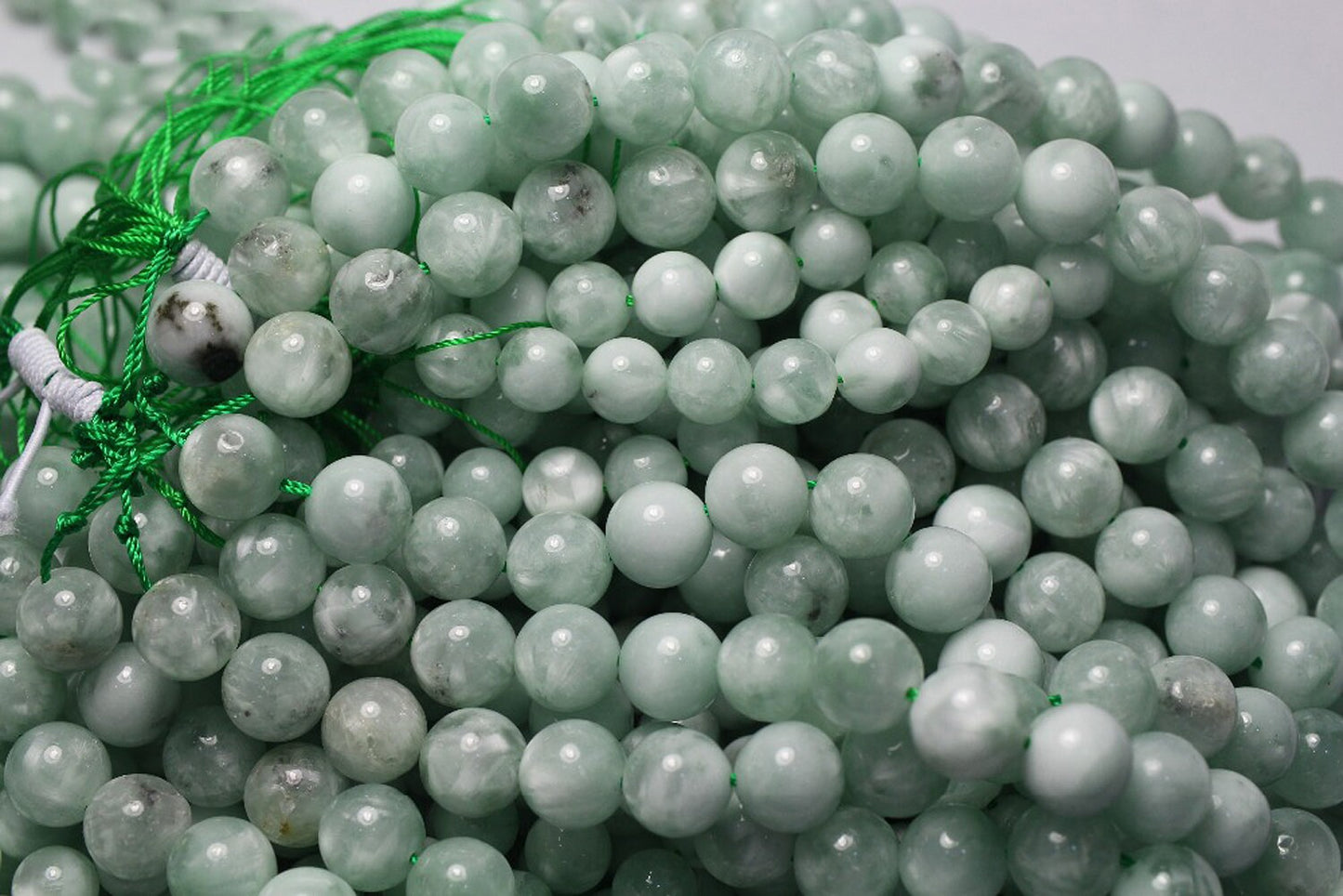 Green Angelite Beads 4mm 6mm 8mm 10mm 12mm 15''