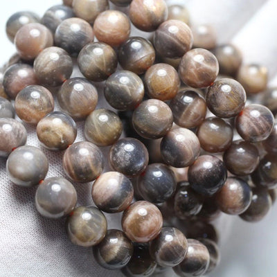Gray Sunstone Bracelet Natural Stone Bracelet 6mm 8mm 10mm 8''