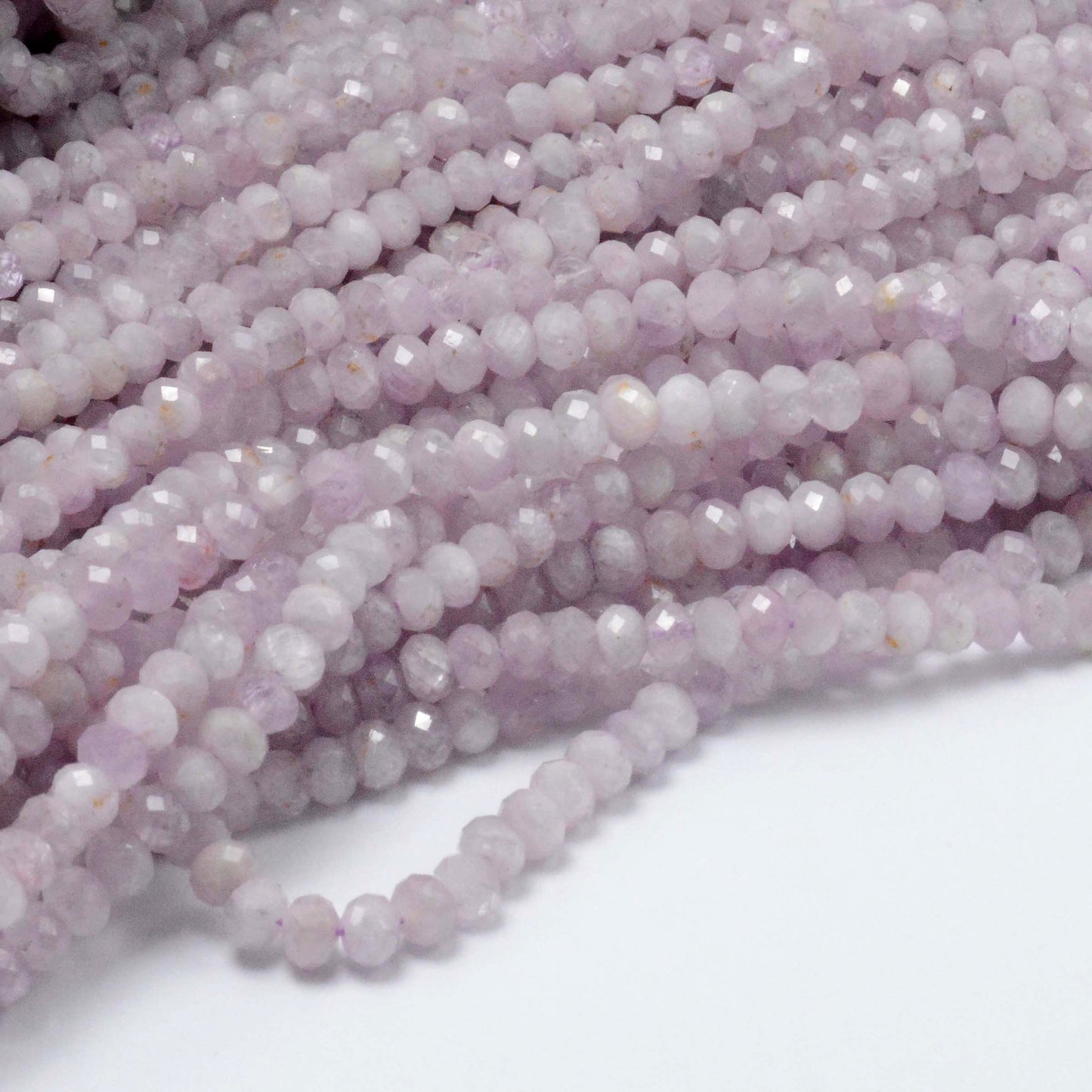 Genuine Kunzite Rondelle Faceted 3x4mm 15''