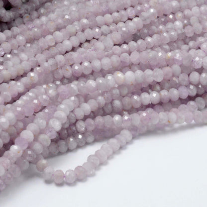 Genuine Kunzite Rondelle Faceted 3x4mm 15''