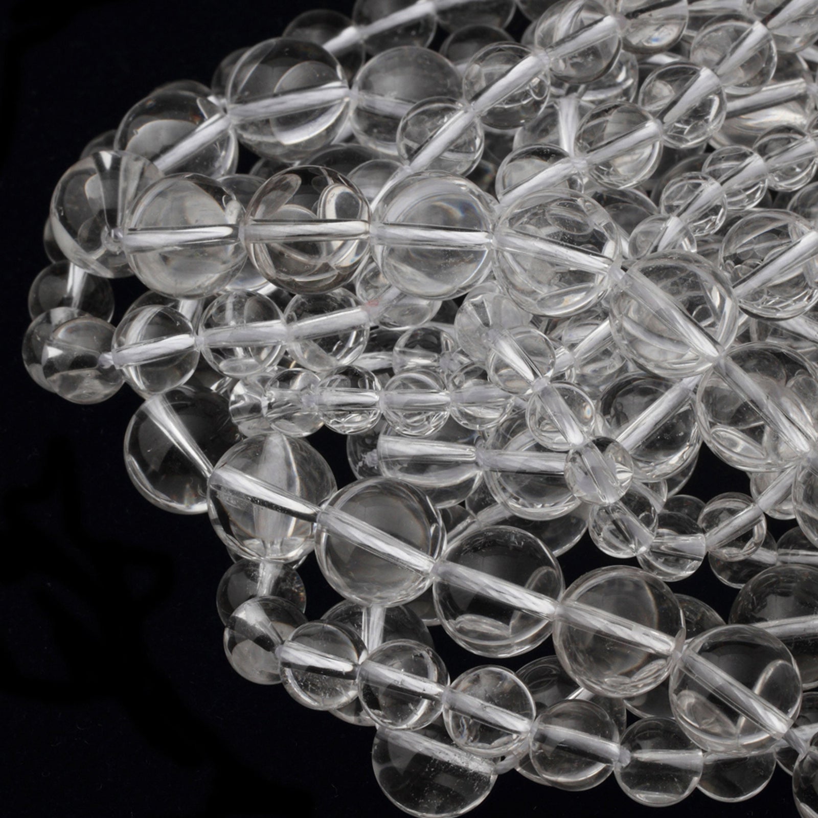 Clear Crystal Quartz Stone Beads 4mm 6mm 8mm 10mm 12mm 14mm 15''