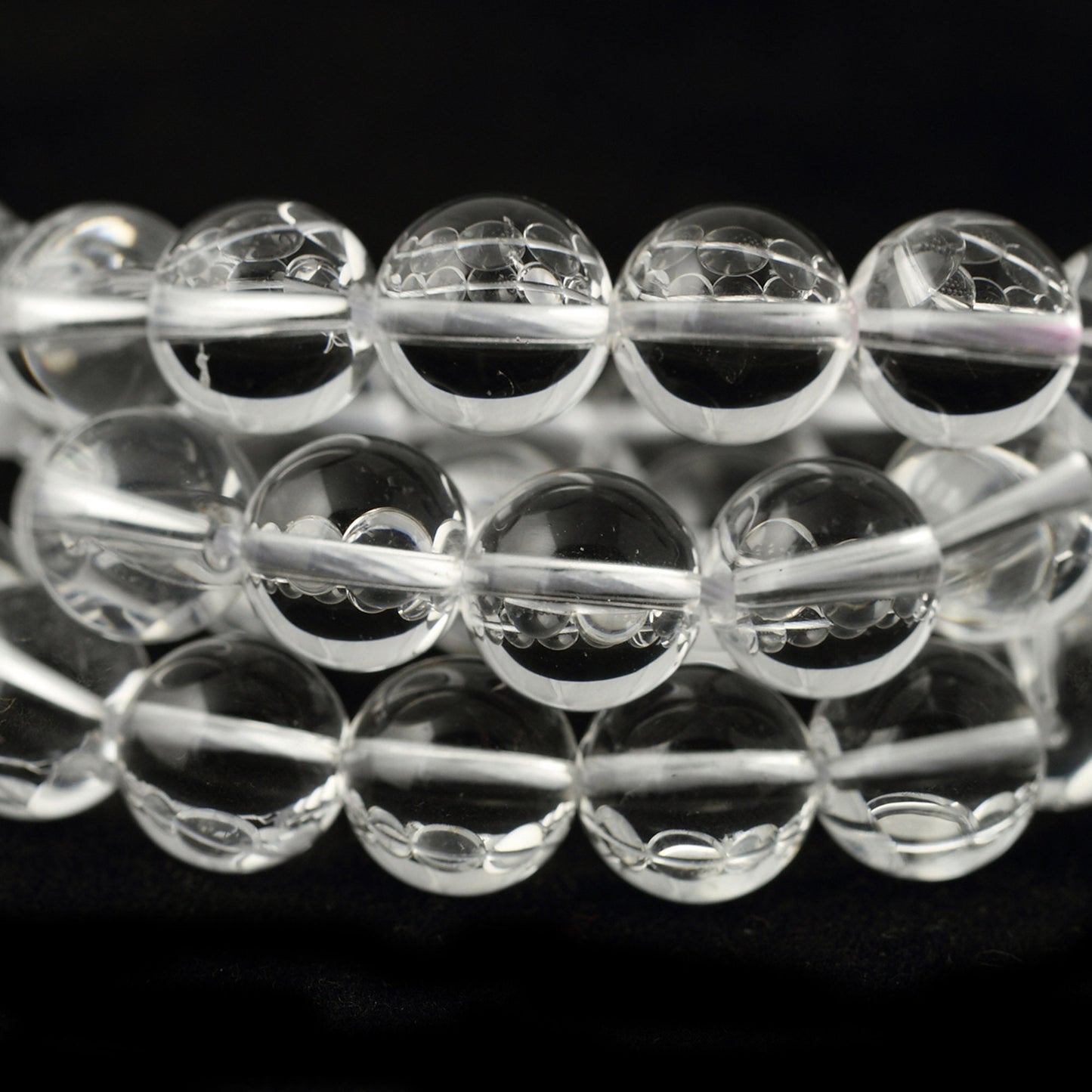 A+ Clear Crystal Quartz Beads  4mm 6mm 8mm 10mm 12mm 14mm 15''