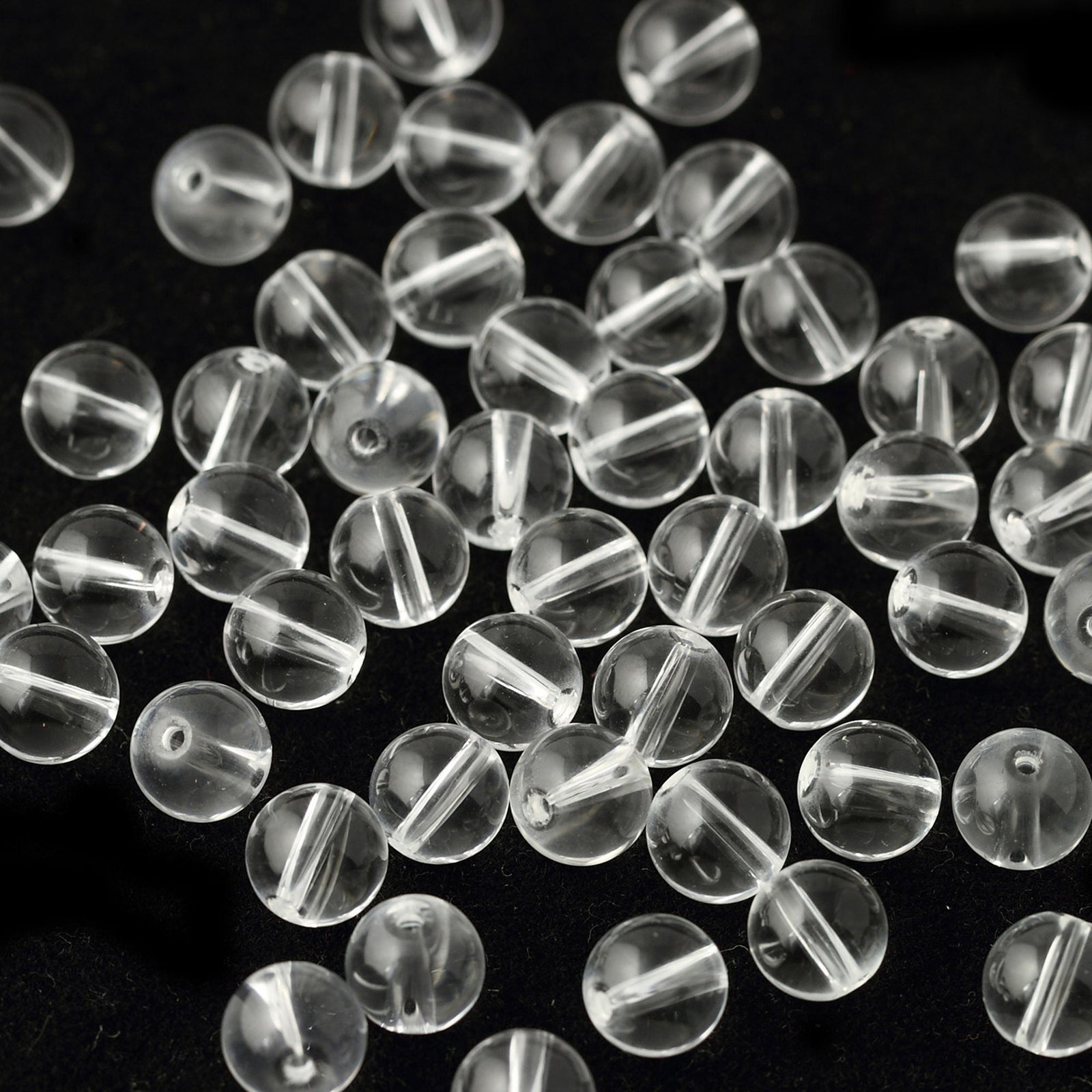 A+ Clear Crystal Quartz Beads  4mm 6mm 8mm 10mm 12mm 14mm 15''