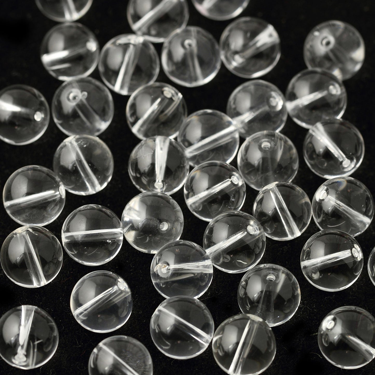 A+ Clear Crystal Quartz Beads  4mm 6mm 8mm 10mm 12mm 14mm 15''