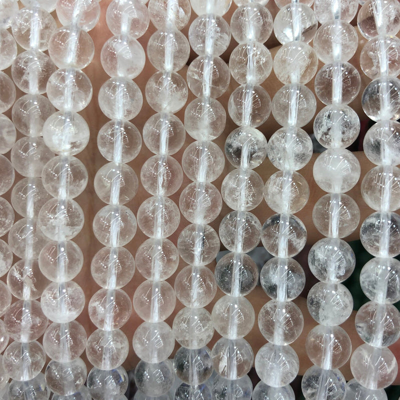 Snow Quartz Beads  8mm 10mm 15''