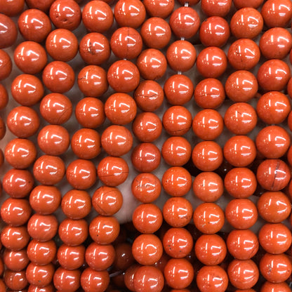 Red Jasper Beads 4mm 6mm 8mm 10mm 15''