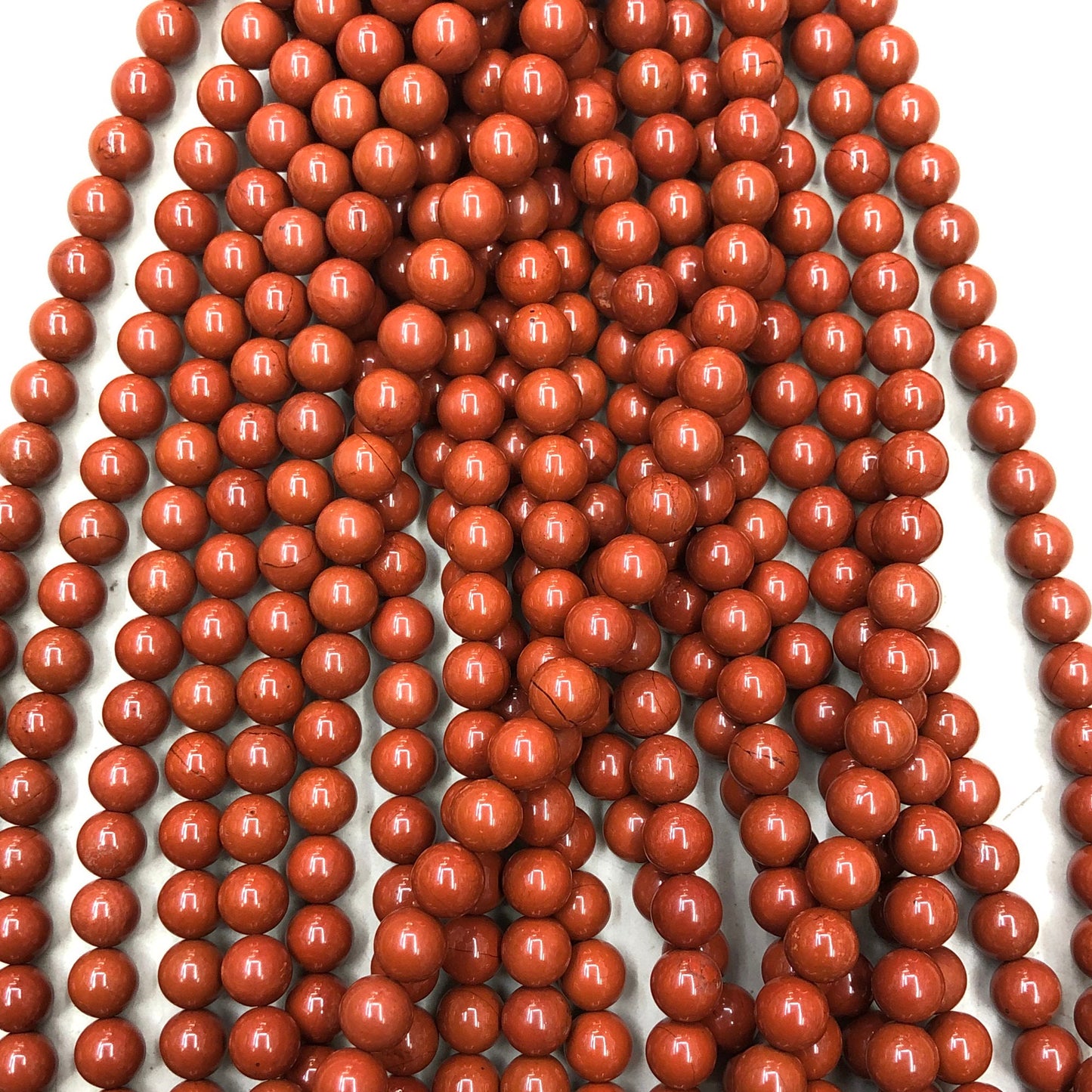 Red Jasper Beads 4mm 6mm 8mm 10mm 15''