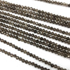 Perles à facettes en quartz fumé 2 mm 3 mm 4 mm 15''