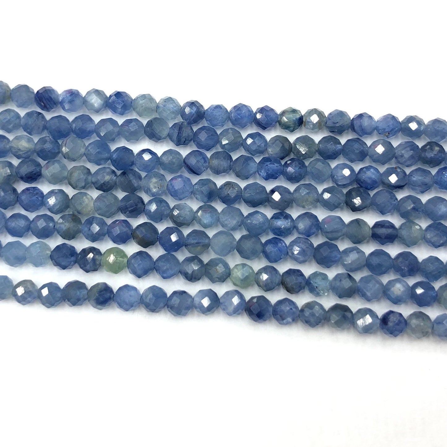 Kyanite Faceted Bead  2mm 3mm 4mm 15''
