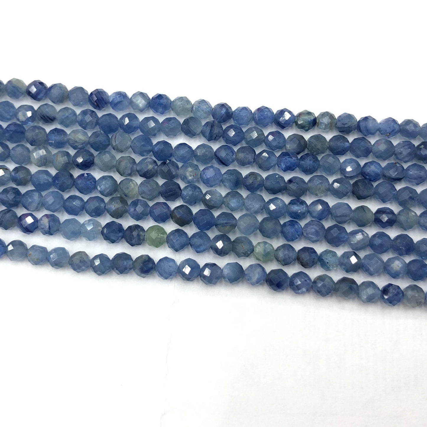 Kyanite Faceted Bead  2mm 3mm 4mm 15''