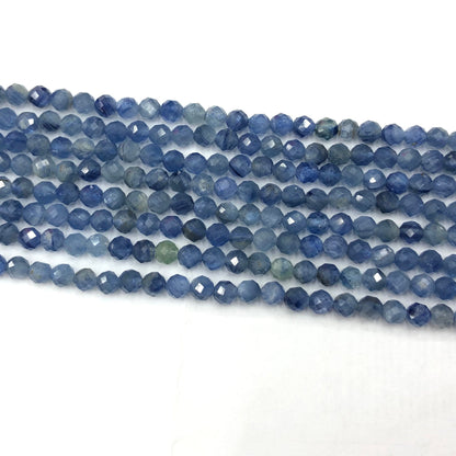 Kyanite Faceted Bead  2mm 3mm 4mm 15''
