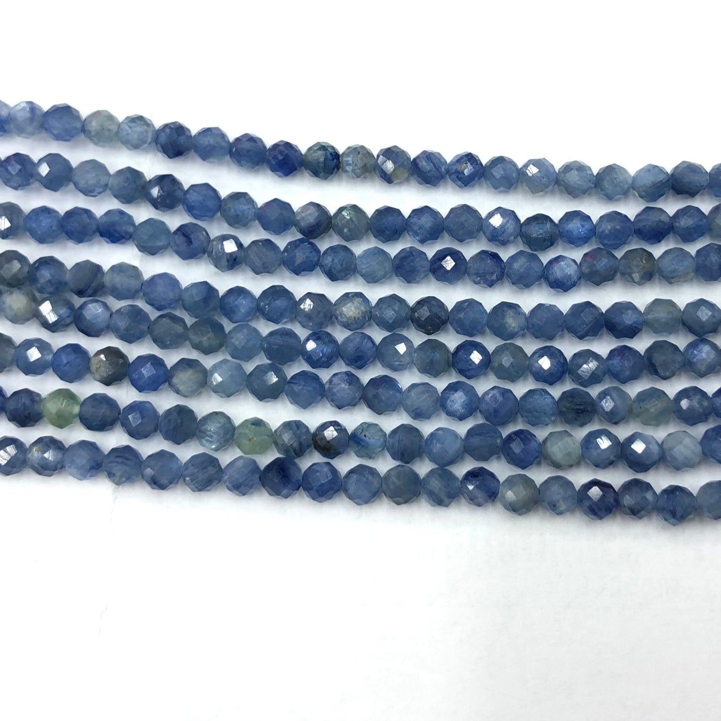 Kyanite Faceted Bead  2mm 3mm 4mm 15''