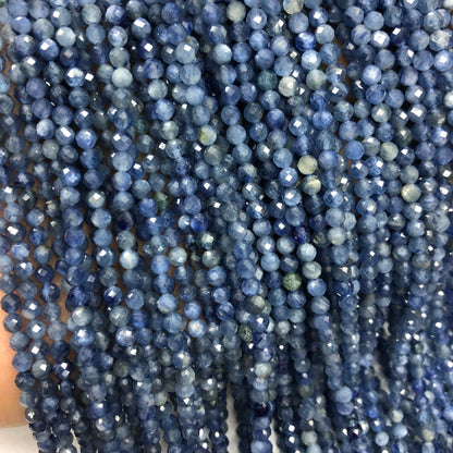 Kyanite Faceted Bead  2mm 3mm 4mm 15''