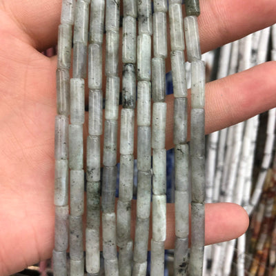 Labradorite Tube Beads  4x13mm 15''