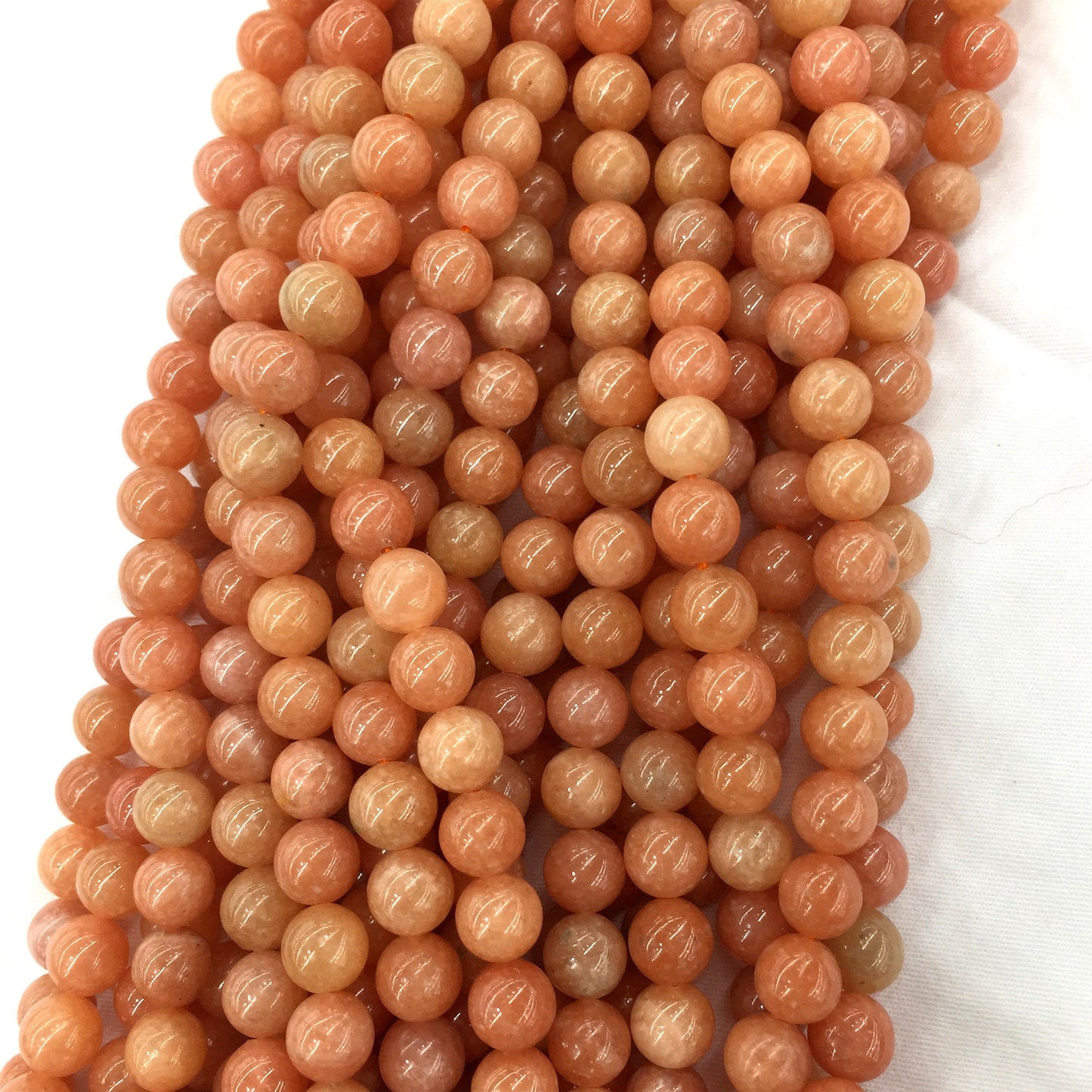 Orange Calcite Beads 6mm 8mm 10mm 15''