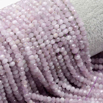 Genuine Kunzite Rondelle Faceted 3x4mm 15''