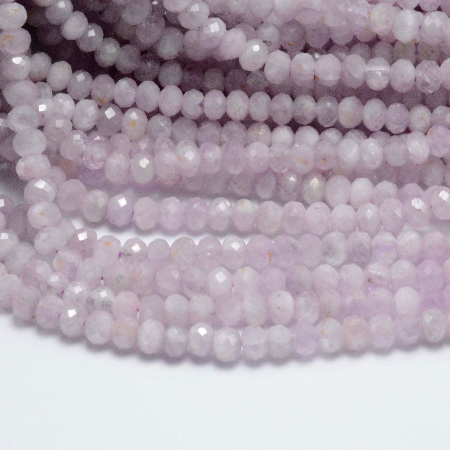 Genuine Kunzite Rondelle Faceted 3x4mm 15''