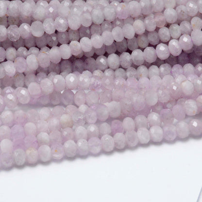 Genuine Kunzite Rondelle Faceted 3x4mm 15''