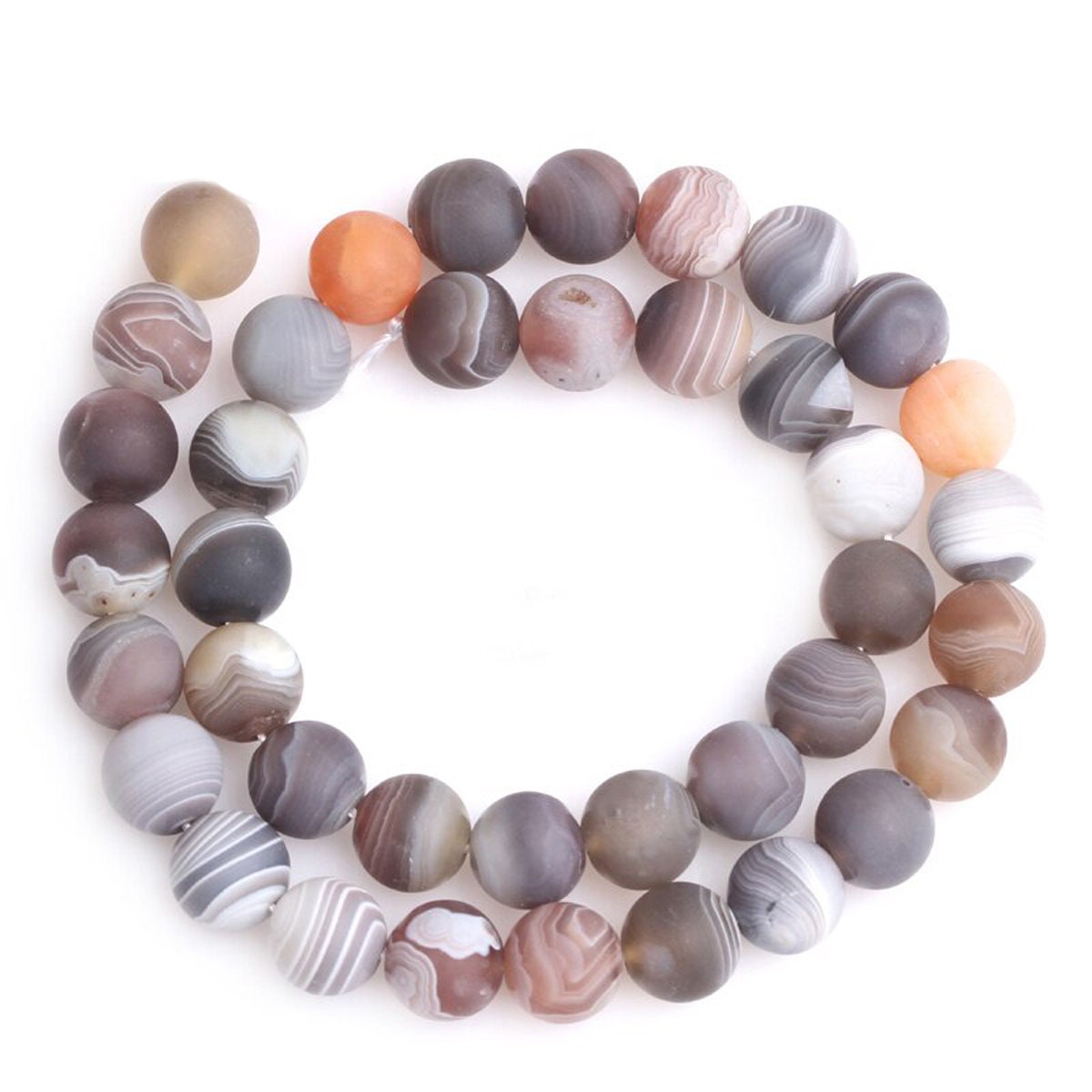 Botswana Agate Matte Beads  4mm 6mm 8mm 10mm 12mm 15''