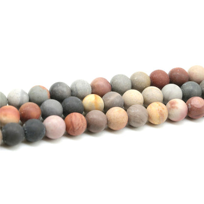 Ocean Jasper Matte Beads 4mm 6mm 8mm 10mm 12mm 15''