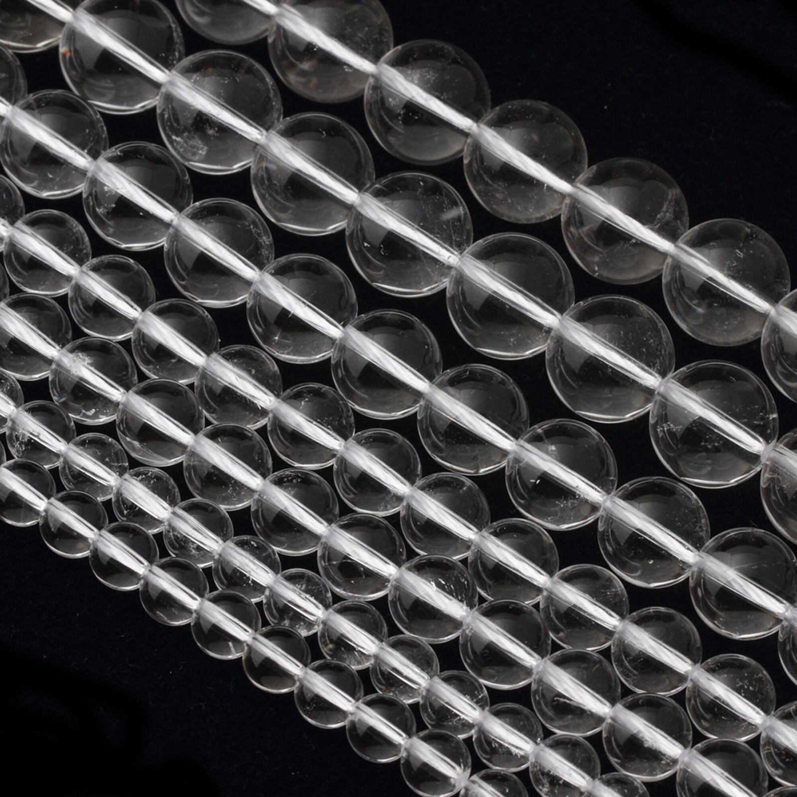 Clear Crystal Quartz Stone Beads 4mm 6mm 8mm 10mm 12mm 14mm 15''