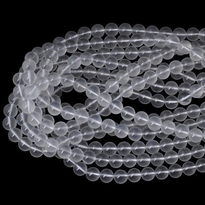 Milky Quartz Stone Beads 6mm 8mm 10mm 12mm 15''